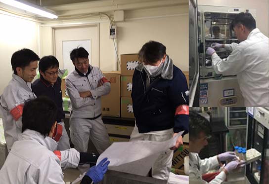 機器やサンプルを熟知しているからこそ実現できる丁寧な移設作業
